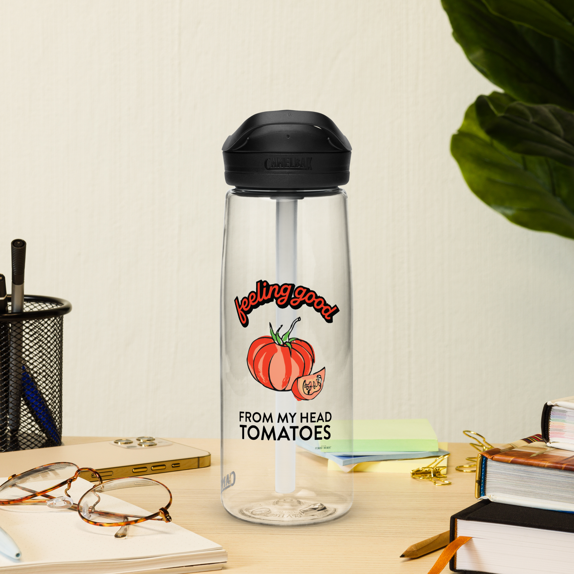 "Feeling Good" Tomato Water Bottle, 25 oz
